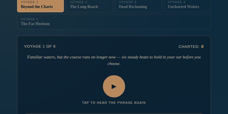Screenshot of Charting the Melody 2, a free music game
