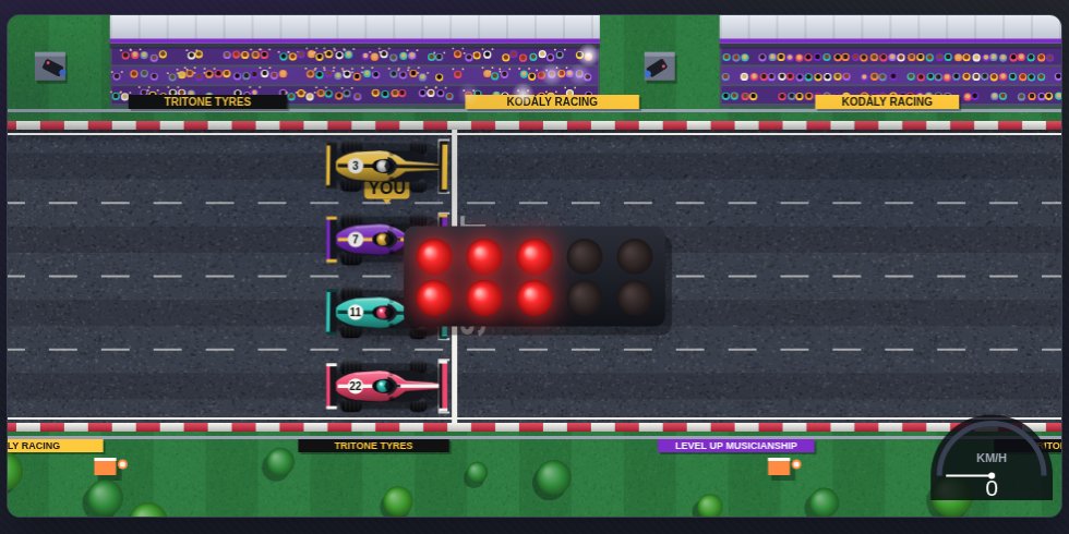 Screenshot of Interval Grand Prix, a free music game